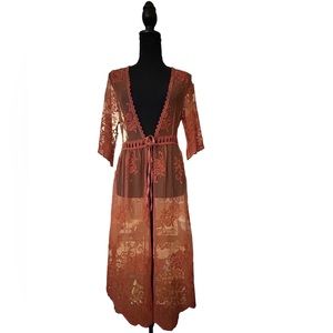 Burnt sienna coverlet